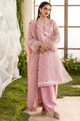 3-PC Embroidered Cotton Net CMA-5-189