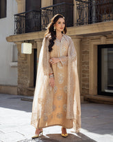 Hazel Cascade – Exquisite Elegance in Raw Silk Apparel