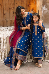 3-PC Embroidered Raw-Silk CKP-6-368