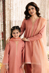 3-PC Embroidered Raw-Silk Suit CKP-6-373
