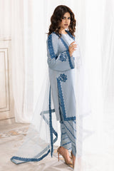 3-PC Embroidered Raw-Silk CMA-6-347