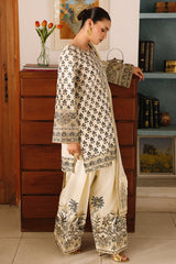 3-PC Embroidered Raw Silk CMA-6-403