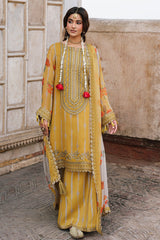 3-Pc Stitched Embroidered Printed Chiffon Collection VSL6-10P