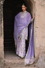 3-Pc Stitched Embroidered Printed Chiffon Collection VSL6-11P
