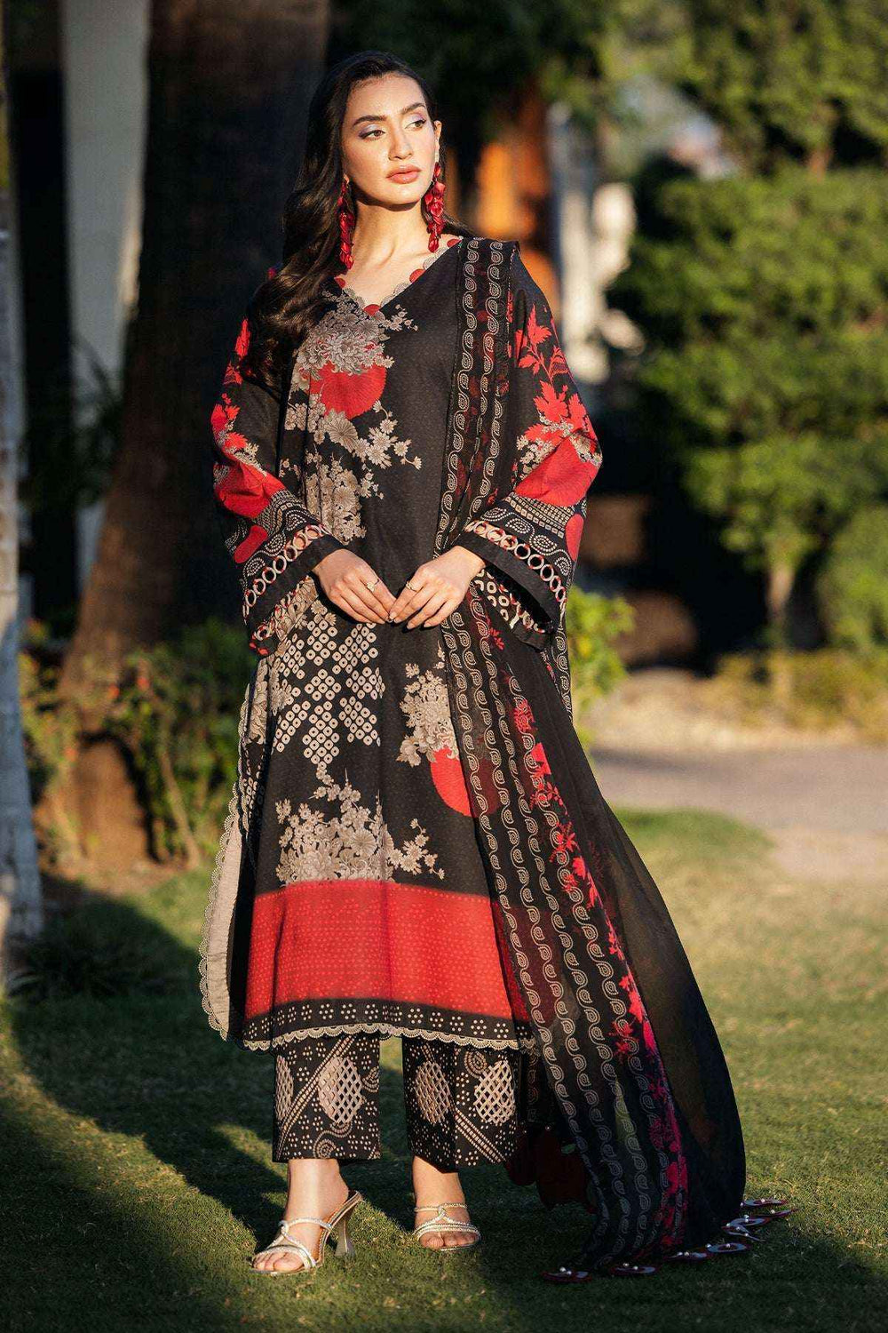 3-PC Stitched Printed Lawn SLC27-15P