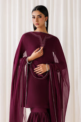 EMBROIDERED CHIFFON EN-1292