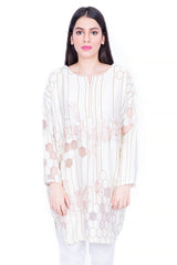 Off White 1 Piece Khadi Net Shirt GLAMOUR-17-14