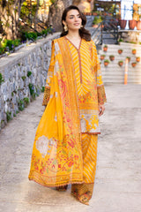 3-PC Stitched Embroidered Lawn Collection CRB6-14P