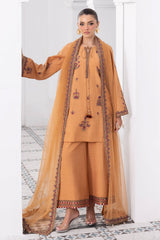 3-PC Embroidered Raw-Silk CMA-6-370