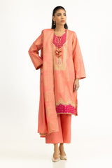3PC Karandi Jacquard Embroidered Suit