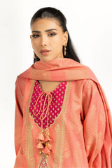 3PC Karandi Jacquard Embroidered Suit