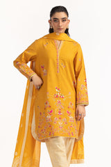 3PC Khaddar Embroidered Suit