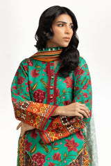 3PC Khaddar Printed Suit