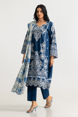 3PC Lawn Embroidered Suit