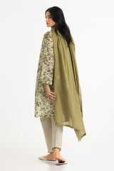 3PC Lawn Printed Suit With Denting Lawn Embroidered Dupatta