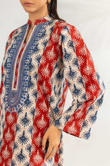 3PC Lawn Printed Suit With Embroidered