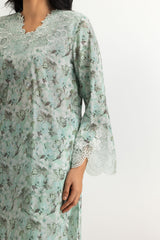 3PC Lawn Printed Suit With Embroidered