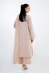 3PC Swiss Voile Embroidered Suit