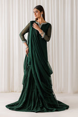 EMBROIDERED CHIFFON EN-1291