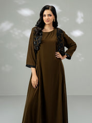 Velvet Bolero Dress- Embellished (Pret)