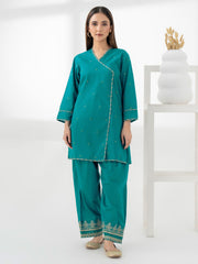 2 Piece Cambric Suit-Embroidered (Pret)