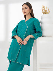 2 Piece Cambric Suit-Embroidered (Pret)