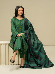 3 Piece Yarn Dyed Suit-Embroidered (Pret)