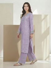 2 Piece Self Jacquard Suit- Embroidered (Pret)