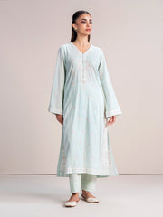 2 Piece Yarn Dyed Suit- Embroidered (Pret)