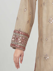 3 Piece Lawn Zari Suit- Embroidered (Pret)