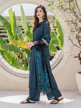 3 Piece Silk Suit- Embroidered (Pret)