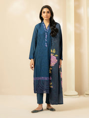 3 Piece Dobby Suit-Embroidered (Pret)