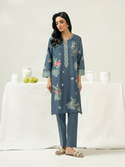 2 Piece Dobby Suit-Embroidered (Pret)