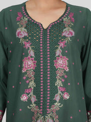 3 Piece Lawn Suit- Embroidered (Pret)