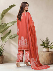 3 Piece Silk Suit- Embroidered (Pret)