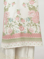 3 Piece Silk Suit- Embroidered (Pret)