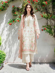 3 Piece Silk Suit- Embroidered (Pret)