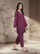 2 Piece Lawn Slub Suit- Embroidered (Pret)