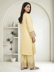 2 Piece Viscose Glitter Suit- Embroidered (Pret)