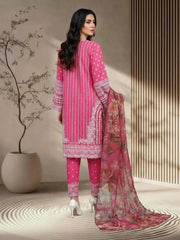 3 Piece Lawn Suit- Embroidered (Pret)