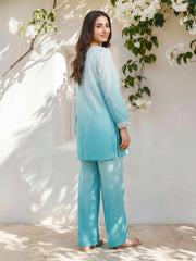 2 Piece Lawn Slub Suit- Embroidered (Pret)