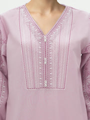 2 Piece Viscose Cotton Suit- Embroidered (Pret)