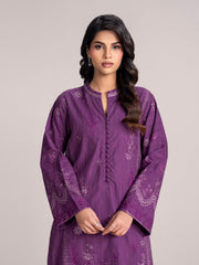2 Piece Yarn Dyed Suit-Embroidered (Pret)