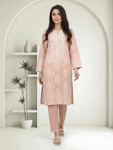 2 Piece Self Jacqurad Suit- Embroidered (Pret)