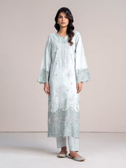 2 Piece Net Suit-Embroidered (Pret)