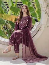 3 Piece Lawn Suit - Embroidered (Pret) for Effortless Elegance