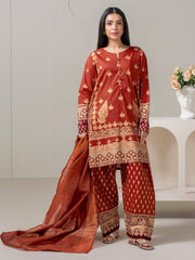 3 Piece Lawn Suit-Paste Print (Pret)