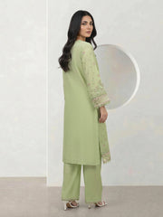 2 Piece Dobby Suit- Embroidered (Pret)
