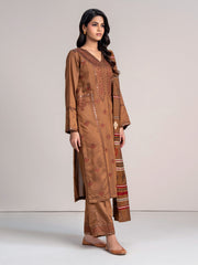 3 Piece Yarn Dyed Suit- Embroidered (Pret)