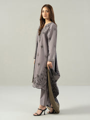 3 Piece Khaddar Suit- Embroidered (Pret)